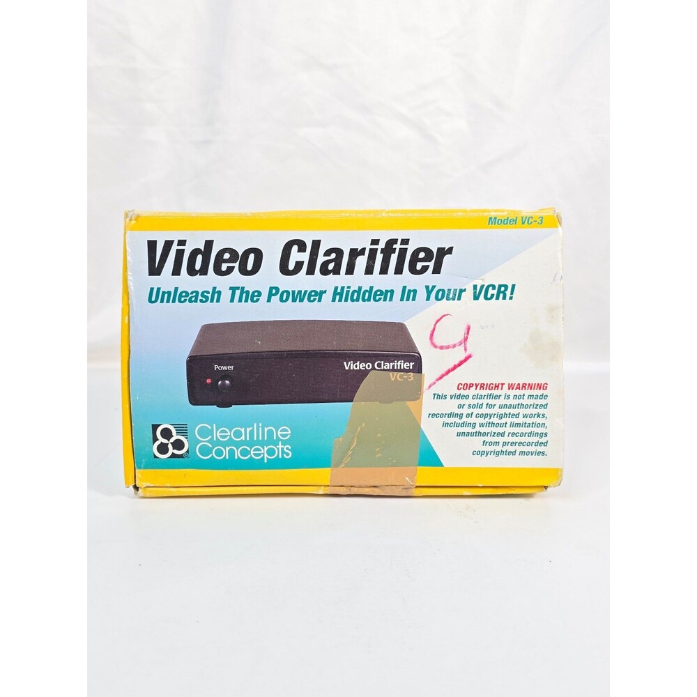 Vintage Clearline Concepts Model VC-3 Video Clarifier (Tested Working)
